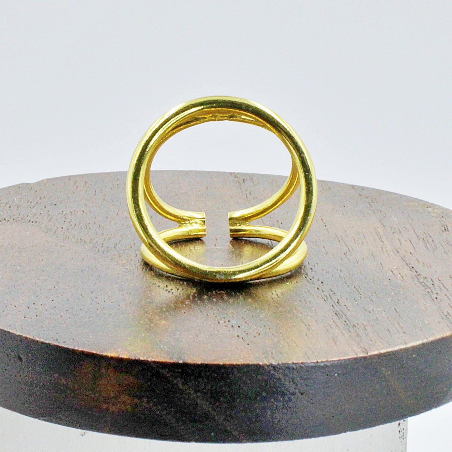ANILLO PASADOR bañado de oro - Diseño con carácter