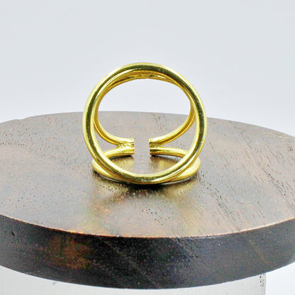 ANILLO PASADOR bañado de oro - Diseño con carácter